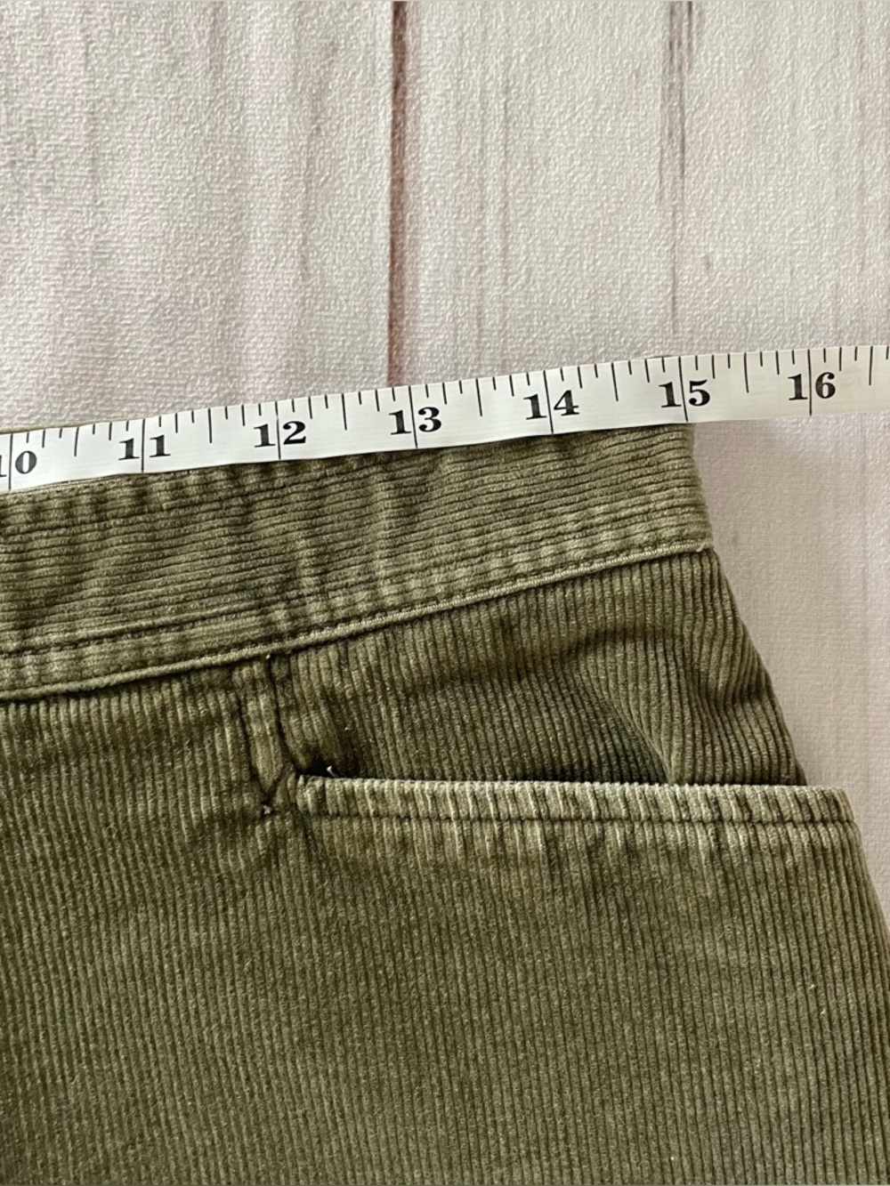 Vtg Jones Sport Corduroy Stretch Skirt Women’s 6 Green Cotton y2k Cabin Academia - Picture 9 of 10
